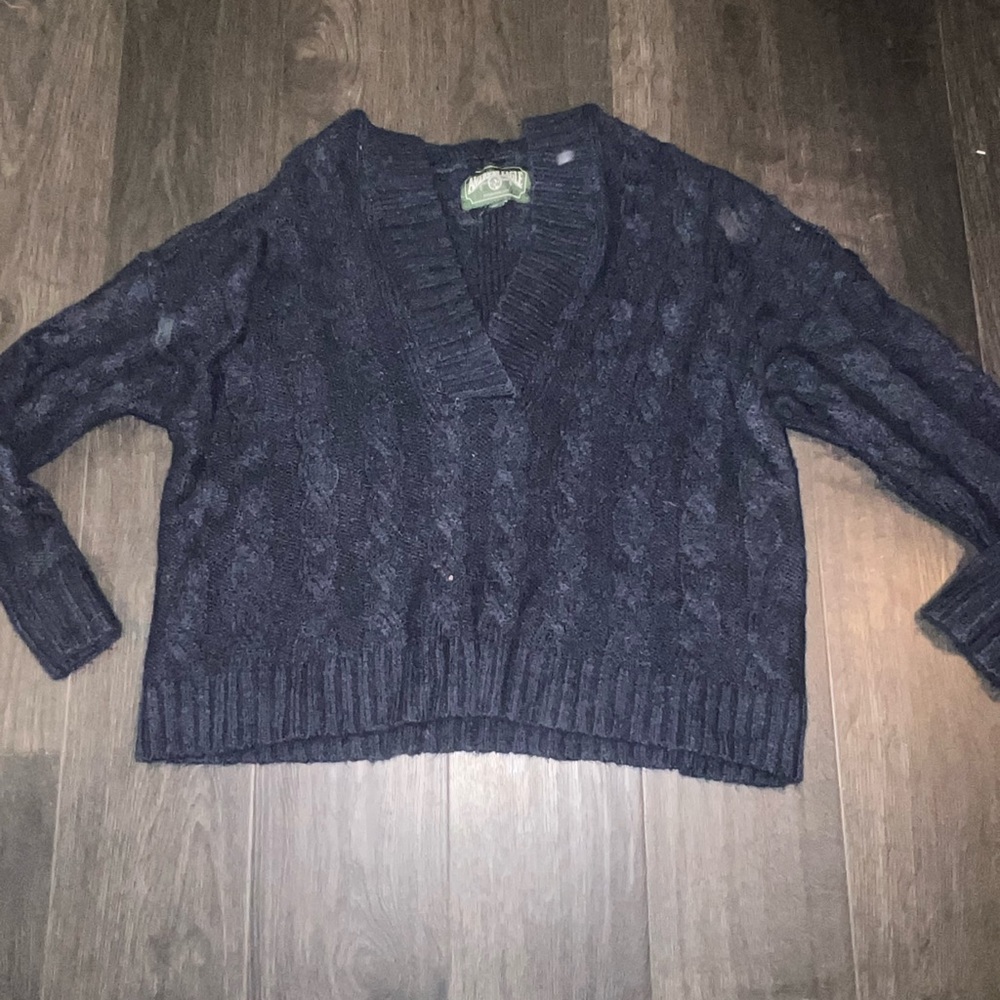 American eagle hooded sweater navy blue. Size small
